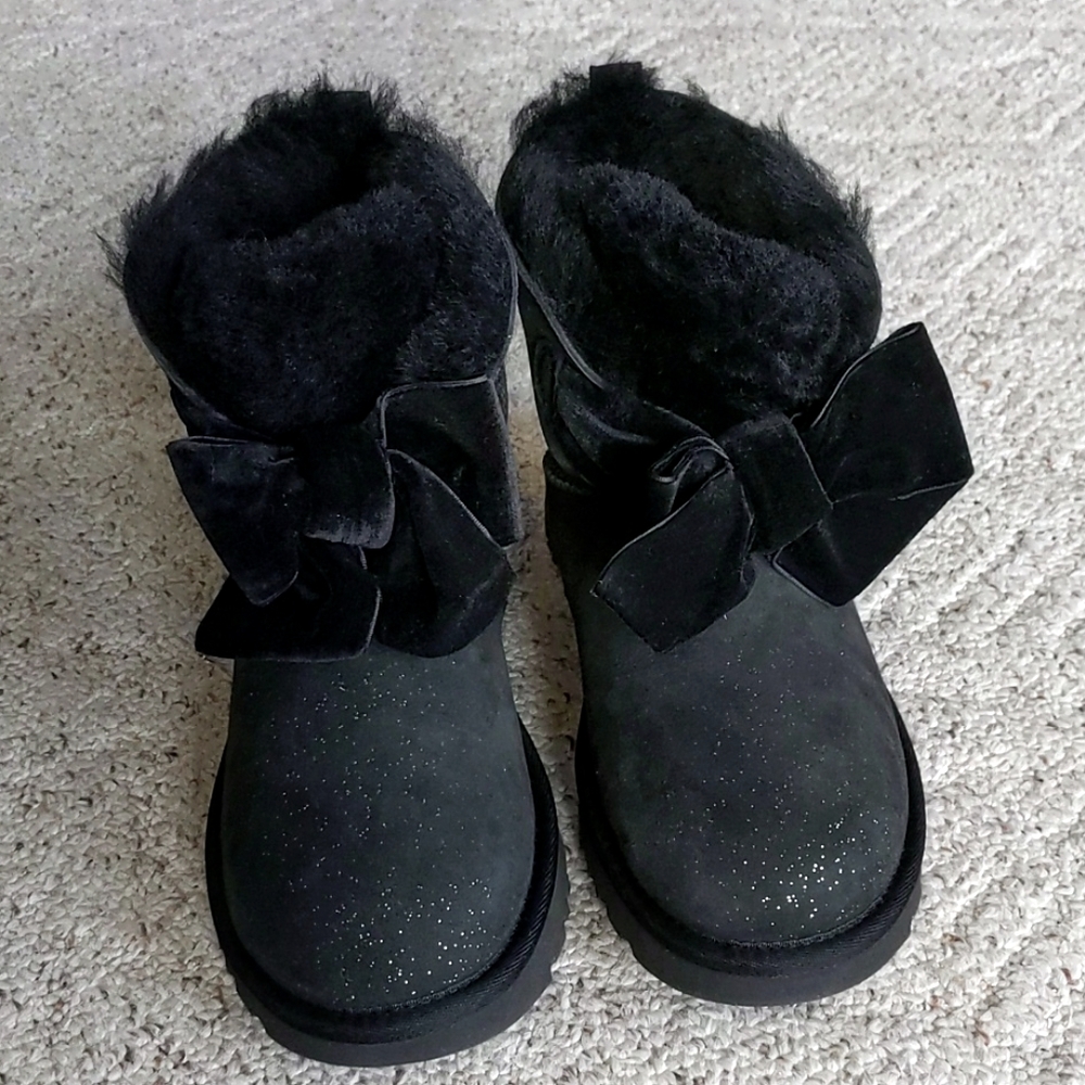 Black sparkly UGGs